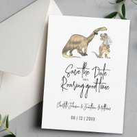 Funny Dinosaur Wedding Save The Date