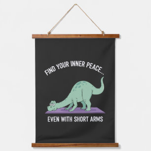 Funny Dinosaur Yoga: Find Your Inner Peace With Hanging Tapestry