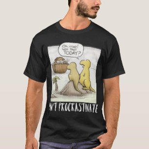 Funny dinosaurs and Noahs ark graphic design frien T-Shirt