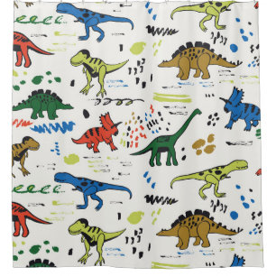 funny dinosaurs graphic colour pattern