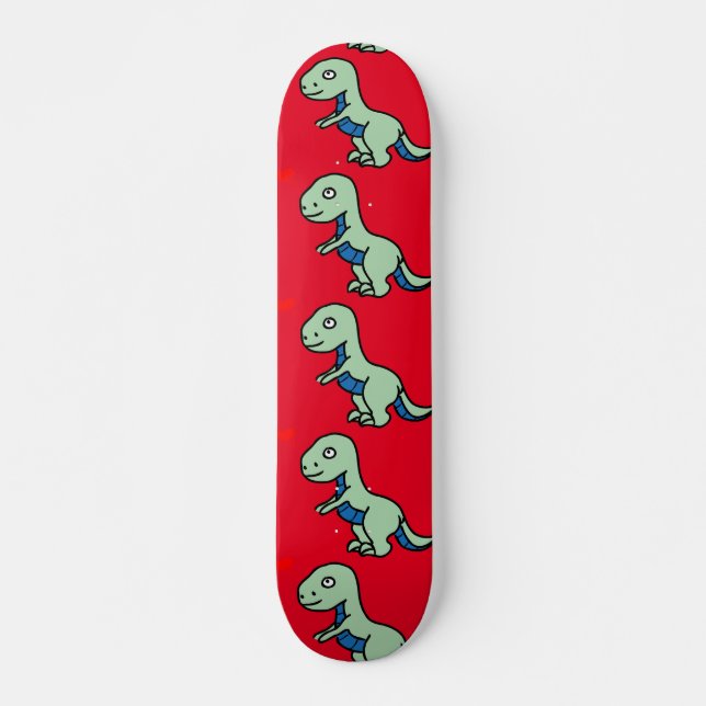 FUNNY DINOSUAR ART Skateboards (Front)