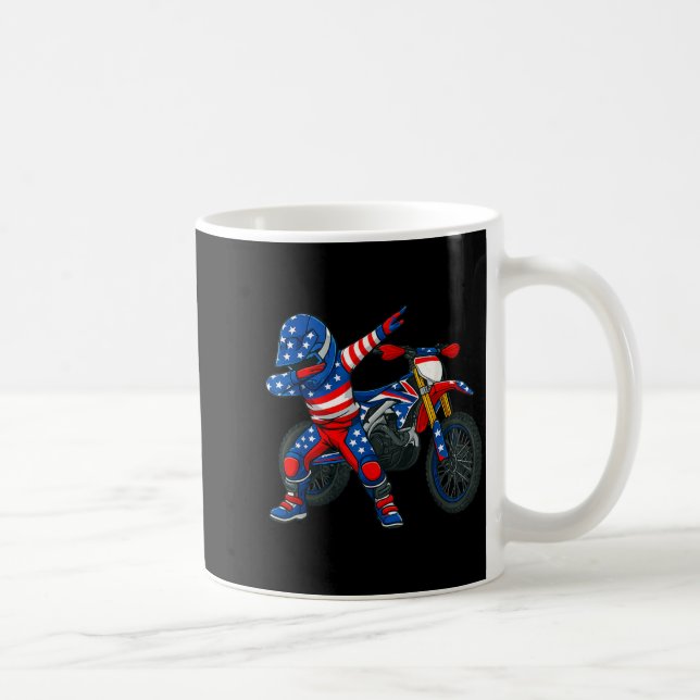 Funny Dirt Bike Art Rider Motocross Motorcycle Dir Coffee Mug (Right)