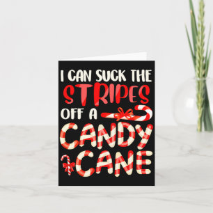 Funny Dirty Candy Cane Christmas Hilarious Santa H Card