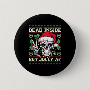 Funny Dirty Christmas Ugly Sweater 2 Inch Round Button