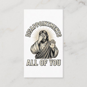Funny Disappointments All of You Vintage Engraving Business Card