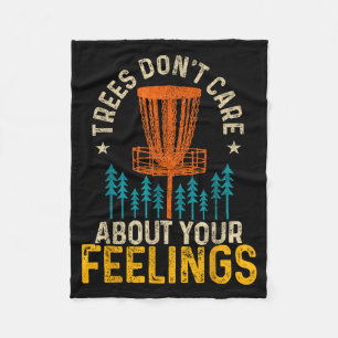 Funny Disc Golf Apparel Co. Disc Golf Trees Don't  Fleece Blanket