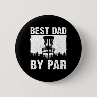 Funny Disc Golf Art For Men Dad Disc Golf Player D 2 Inch Round Button