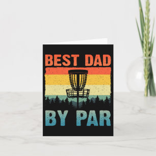 Funny Disc Golf Art For Men Dad Disc Golf Player D Card