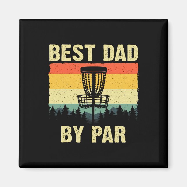 Funny Disc Golf Art For Men Dad Disc Golf Player D Magnet (Front)