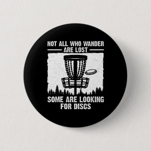 Funny Disc Golf Art For Men Women Disc Golfer Play 2 Inch Round Button