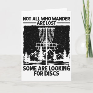 Funny Disc Golf Art For Men Women Disc Golfer Play Card