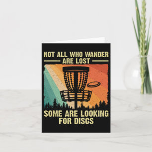 Funny Disc Golf Art For Men Women Disc Golfer Play Card