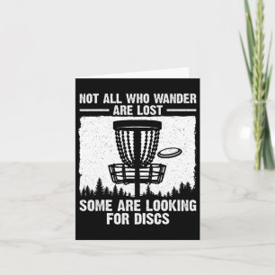 Funny Disc Golf Art For Men Women Disc Golfer Play Card