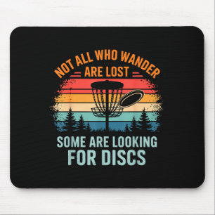 Funny Disc Golf Art For Men Women Disc Golfer Play Mouse Pad