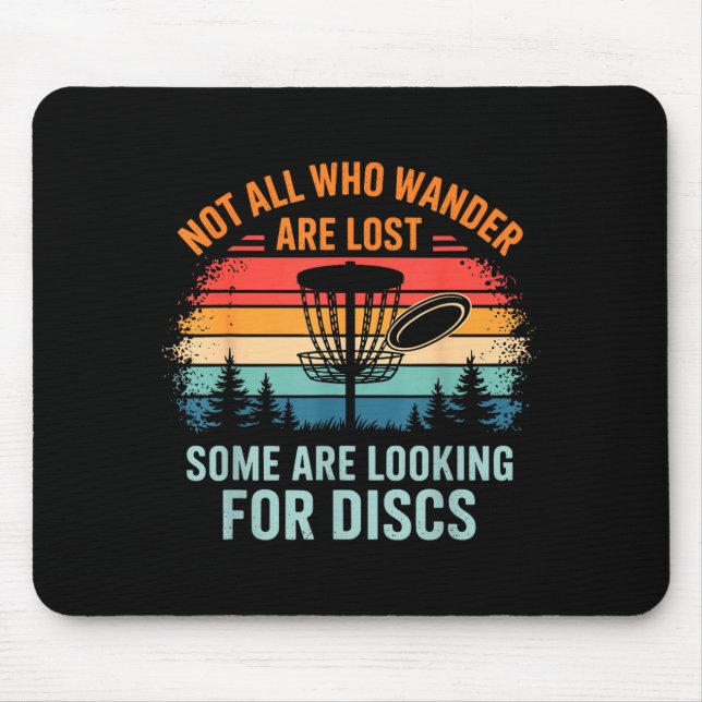Funny Disc Golf Art For Men Women Disc Golfer Play Mouse Pad (Front)