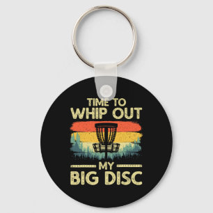Funny Disc Golf Art For Men Women Flying Disc Spor Keychain
