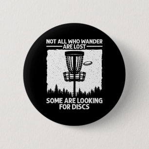Funny Disc Golf Art For Men Women Kids Disc Golfer 2 Inch Round Button