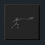 Funny Disc Golf Art For Men Women Stickman Disc Go Magnet<br><div class="desc">Funny Disc Golf Art For Men Women Stickman Disc Golf Lover</div>