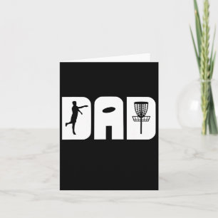 Funny Disc Golf Dad Fathers Day Card