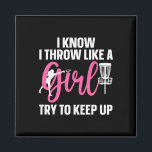 Funny Disc Golf Design For Girl Women Disc Golf Lo Magnet<br><div class="desc">Funny Disc Golf Design For Girl Women Disc Golf Lover</div>