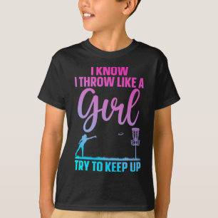 Funny Disc Golf Design For Girl Women Disc Golf Lo T-Shirt