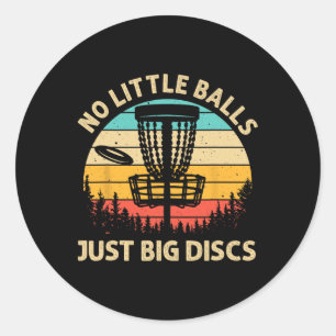 Funny Disc Golf Design For Men Women Disc Golf Lov Classic Round Sticker