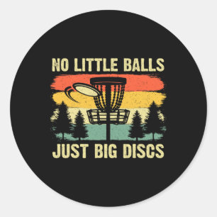 Funny Disc Golf Design For Men Women Kids Disc Gol Classic Round Sticker