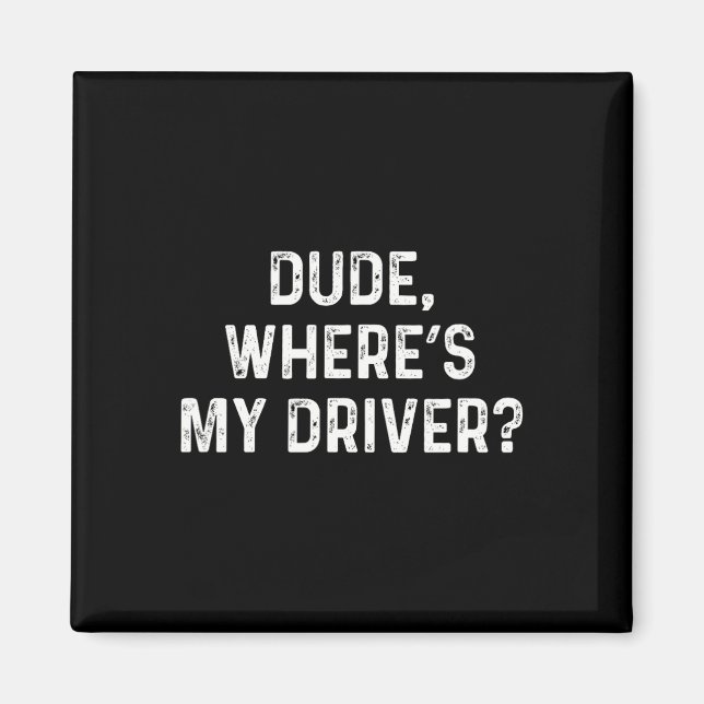 Funny Disc Golf Driver  Magnet (Front)
