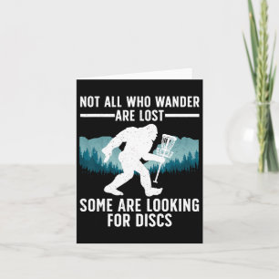 Funny Disc Golf For Men Women Bigfoot Basket Golf  Card