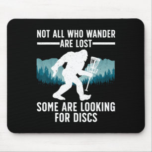 Funny Disc Golf For Men Women Bigfoot Basket Golf Mouse Pad