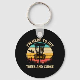 Funny Disc Golf For Men Women Disc Golf Player Tre Keychain