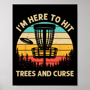 Funny Disc Golf For Men Women Disc Golf Player Tre Poster