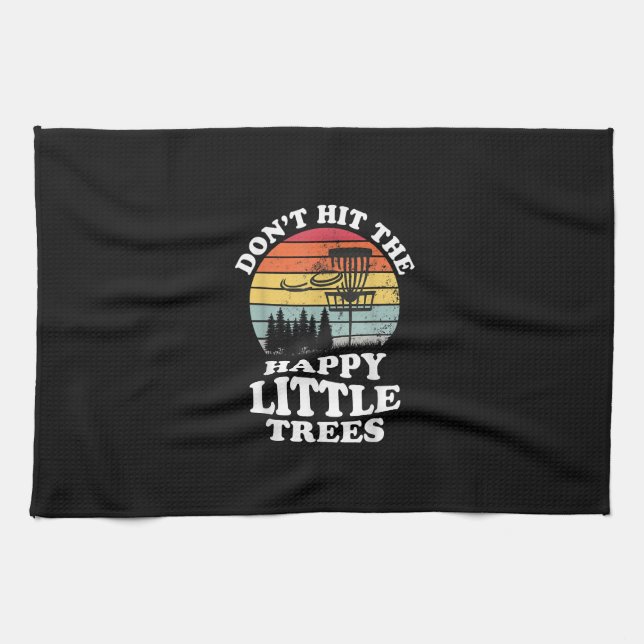 Funny Disc Golf Frisbee Golfing Player Sport Men Kitchen Towel (Horizontal)