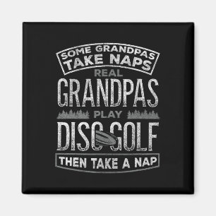 Funny Disc Golf Grandpa Fathers Day Disc Golfing Magnet