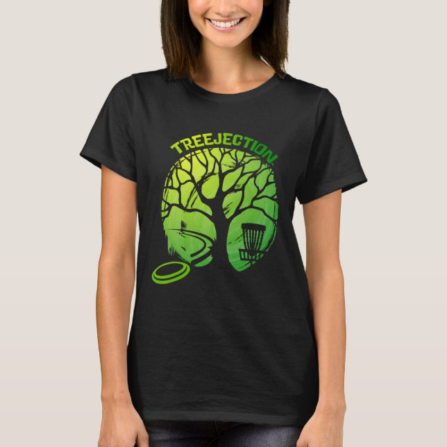 Funny Disc Golf Graphic Tree  T-Shirt (Front)