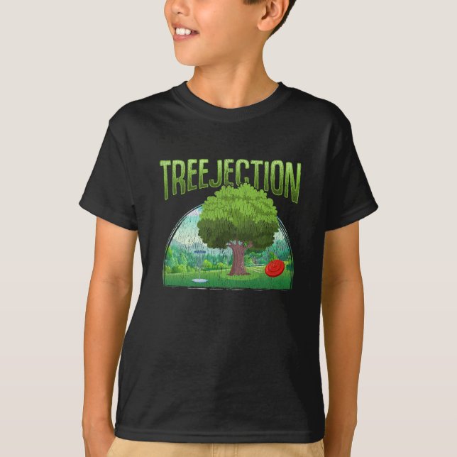 Funny Disc Golf Humor Tree Fun T-Shirt (Front)