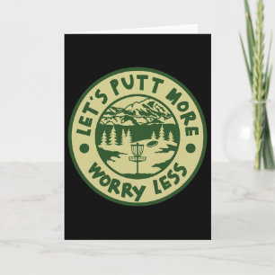 Funny Disc Golf Let's Putt Humour Iii Card