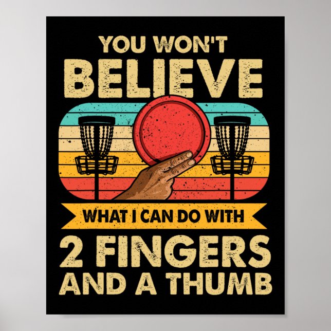 Funny Disc Golf Meme  Poster (Front)