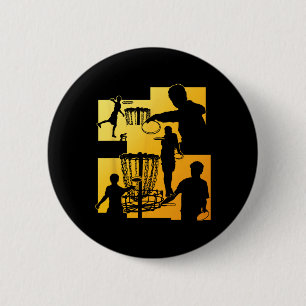 Funny Disc Golf Player Cool Flying Disc Sports Ent 2 Inch Round Button