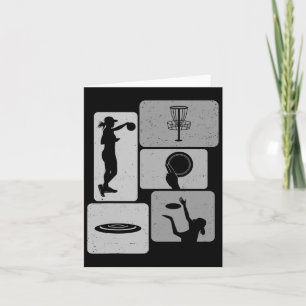 Funny Disc Golf Player Cool Flying Disc Sports Ent Card