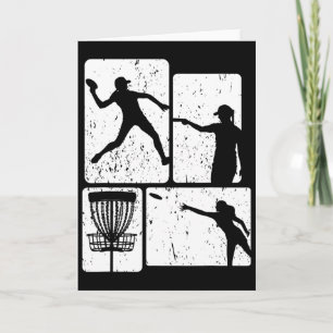 Funny Disc Golf Player Cool Flying Disc Sports Ent Card