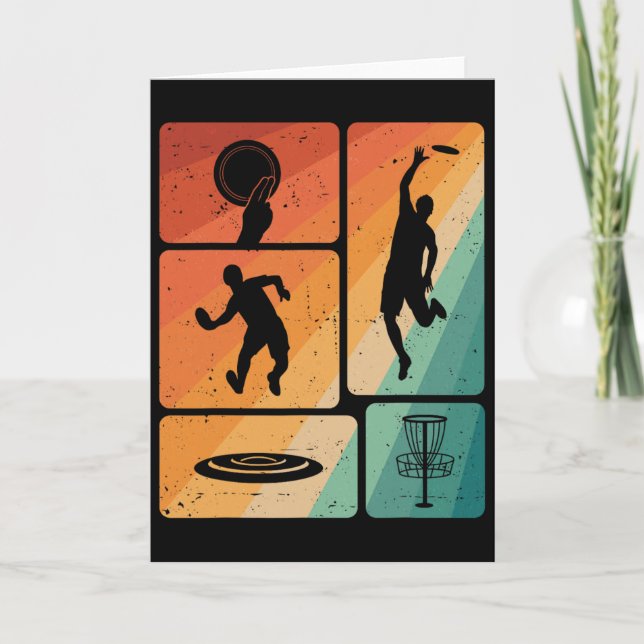 Funny Disc Golf Player Cool Flying Disc Sports Ent Card (Front)