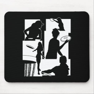 Funny Disc Golf Player Cool Flying Disc Sports Ent Mouse Pad