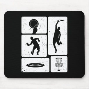 Funny Disc Golf Player Cool Flying Disc Sports Ent Mouse Pad