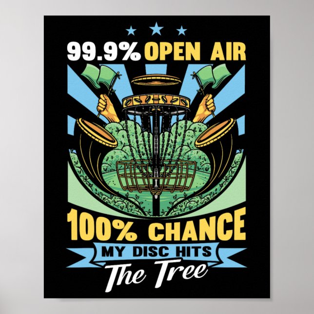 Funny Disc Golf Player  Poster (Front)