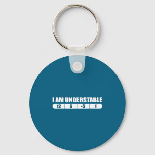 Funny Disc Golf Quote Design, I Am Understable Fri Keychain