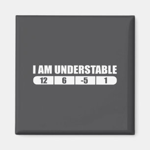 Funny Disc Golf Quote Design, I Am Understable Fri Magnet