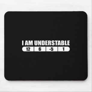 Funny Disc Golf Quote Design, I Am Understable Fri Mouse Pad