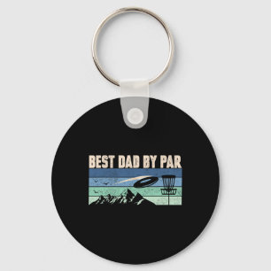 Funny Disc Golf Shirt Dad Men Vintage Retro Best D Keychain