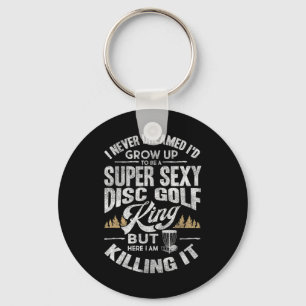 Funny Disc Golf Shirt Men Husband Fathers Day Disc Keychain